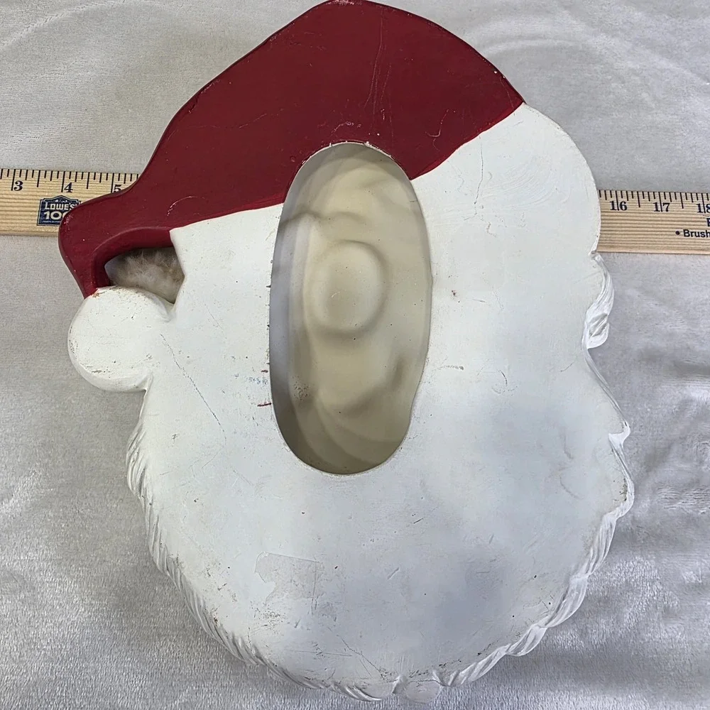 1980's Ceramic Porcelain Santa Head Face Wall Door Hang‎ 12